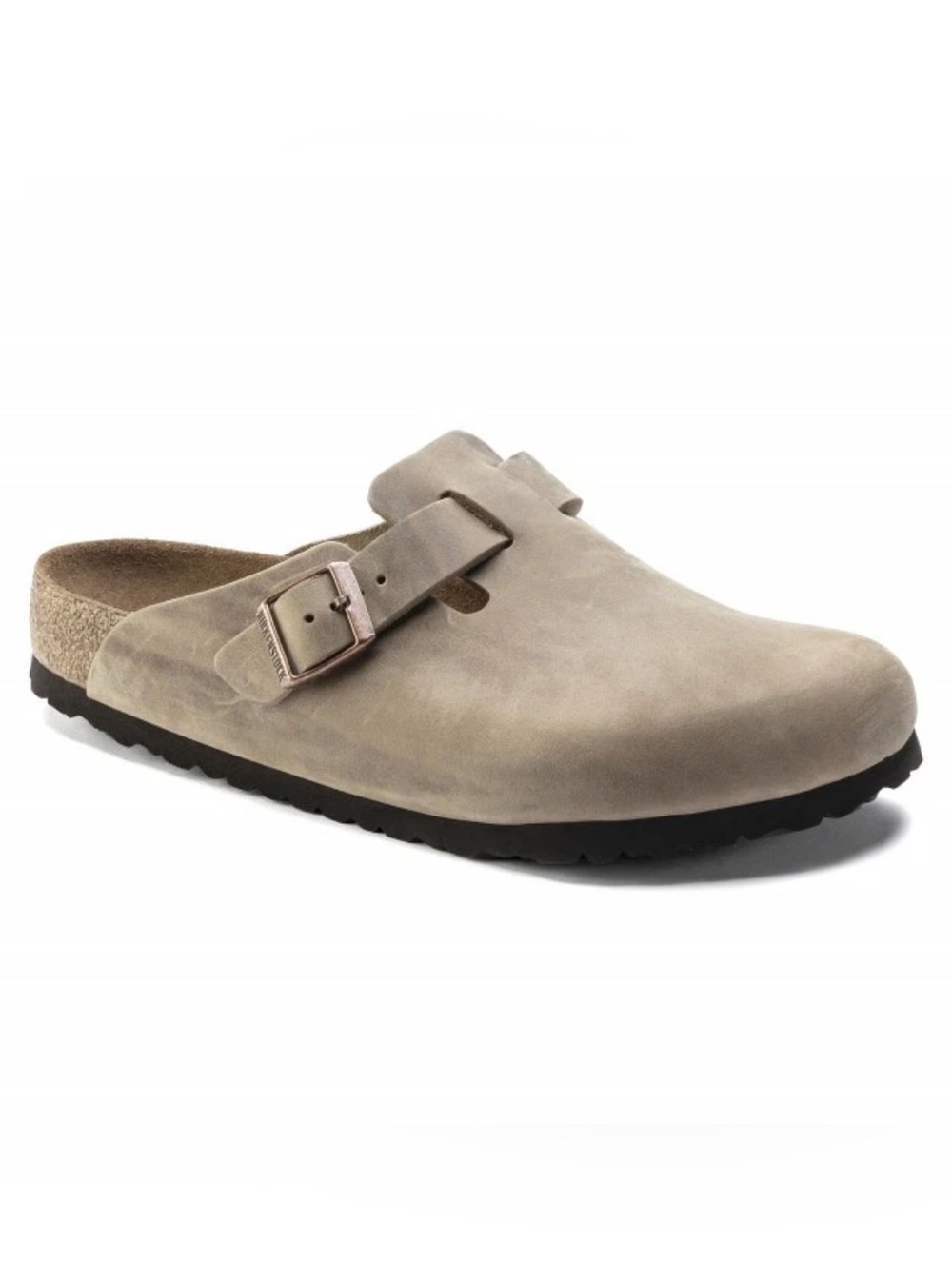 BIRKENSTOCK Boston Tobacco Brown Oiled Leather Sandal Clog Men's 11 (EU 44) NEW